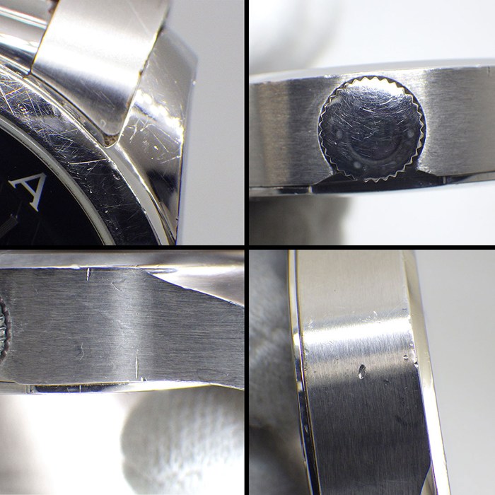ブルガリ BVLGARI 腕時計 ソロテンポ ST37S ストライプ ブラック文字盤 SS クオーツアナログ 【中古】