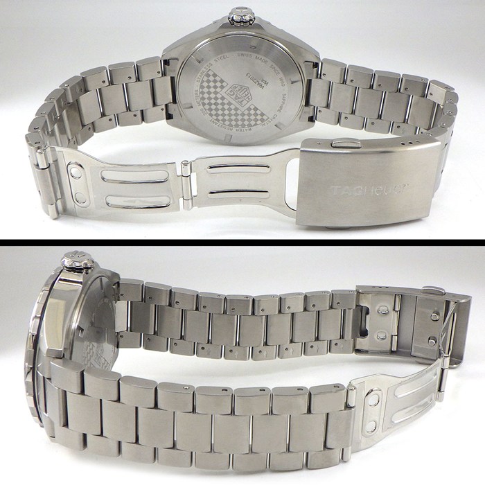 タグ・ホイヤー TAG Heuer 腕時計 フォーミュラ1 キャリバー6 WAZ2013/BA0842 ホワイト文字盤 デイト 夜光針・インデックス 回転ベゼル SS 自動巻き 【箱・保付き】 【中古】