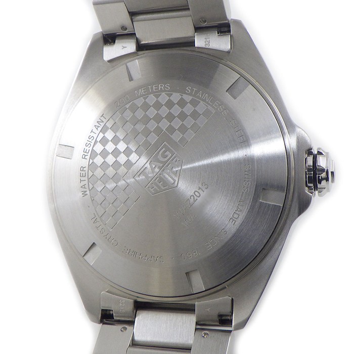 タグ・ホイヤー TAG Heuer 腕時計 フォーミュラ1 キャリバー6 WAZ2013/BA0842 ホワイト文字盤 デイト 夜光針・インデックス 回転ベゼル SS 自動巻き 【箱・保付き】 【中古】