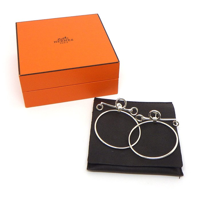 エルメス HERMES ピアス ループ ミディアム MM SV925 【中古】