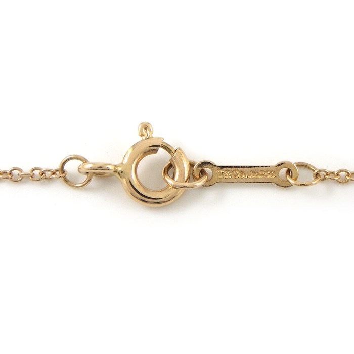 ティファニー Tiffany & Co. ネックレス オリーブリーフ 1ポイント ダイヤモンド K18PG 【中古】