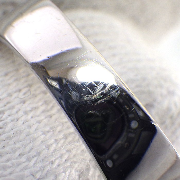 【サファイア ダイヤモンド】 リング 1ポイント サファイア 1.10ct パヴェ ダイヤモンド 計1.05ct PT900 13.5号 【中古】