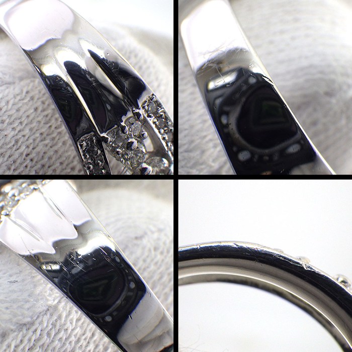 【サファイア ダイヤモンド】 リング 1ポイント サファイア 1.10ct パヴェ ダイヤモンド 計1.05ct PT900 13.5号 【中古】
