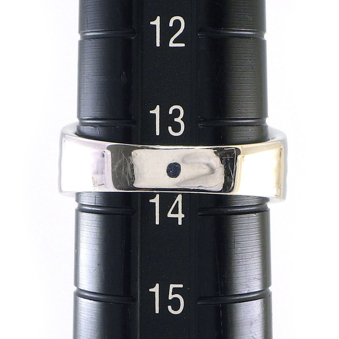 【サファイア ダイヤモンド】 リング 1ポイント サファイア 1.10ct パヴェ ダイヤモンド 計1.05ct PT900 13.5号 【中古】