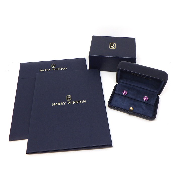 ハリーウィンストン HARRY WINSTON ピアス フォーゲット・ミー・ノット