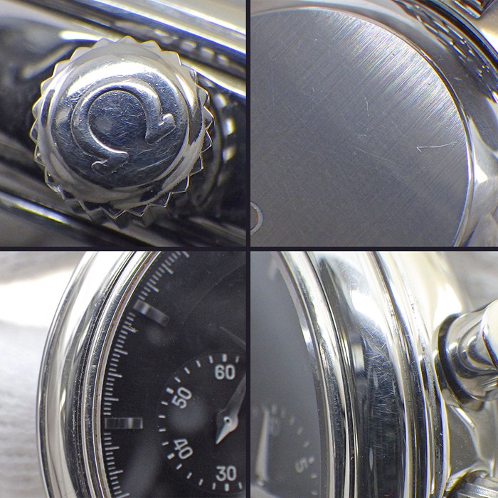 オメガ OMEGA 腕時計 デ・ヴィル プレステージ クロノグラフ 4540.51.00 クロノグラフ スモールセコンド ブラック文字盤 SS 手巻き 【中古】