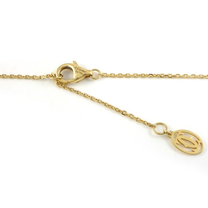 カルティエ Cartier ネックレス ダムール XS ディアマン レジェ B7224517 1ポイント ダイヤモンド 0.04ct K18YG 【中古】