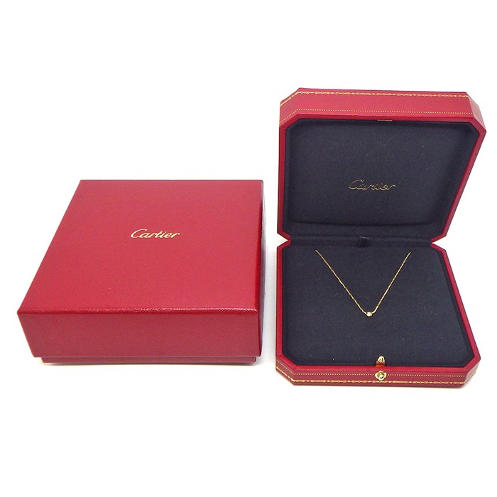 カルティエ Cartier ネックレス ダムール XS ディアマン レジェ B7224517 1ポイント ダイヤモンド 0.04ct K18YG 【中古】