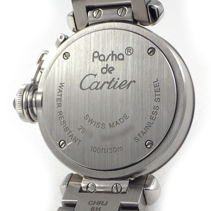 カルティエ Cartier 腕時計 ミスパシャ W3140007 サンレイ シルバー文字盤 SS クオーツアナログ 【中古】