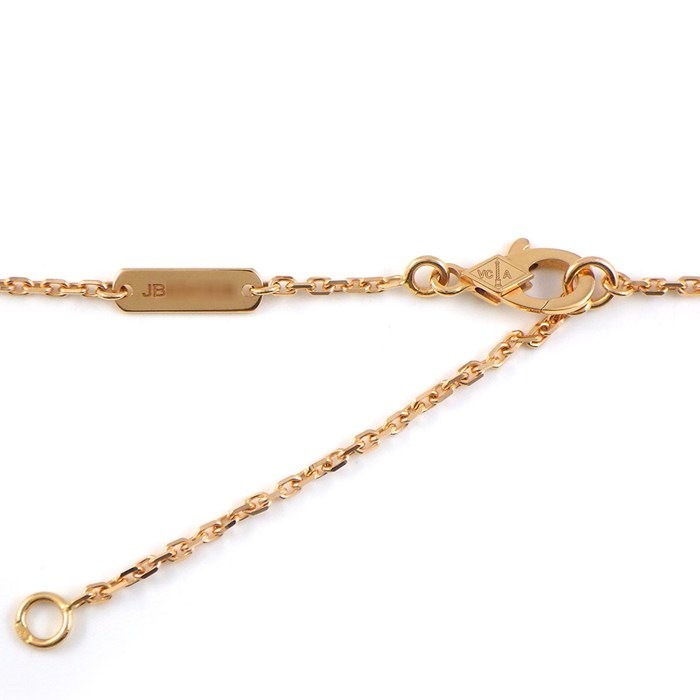 ヴァンクリーフ&アーペル Van Cleef & Arpels ネックレス ヴィンテージ アルハンブラ VCARP7TD00 2021年 ホリデーコレクション クリスマス 限定モデル ロードナイト 1ポイント ダイヤモンド K18PG 【箱・保付き】 【中古】