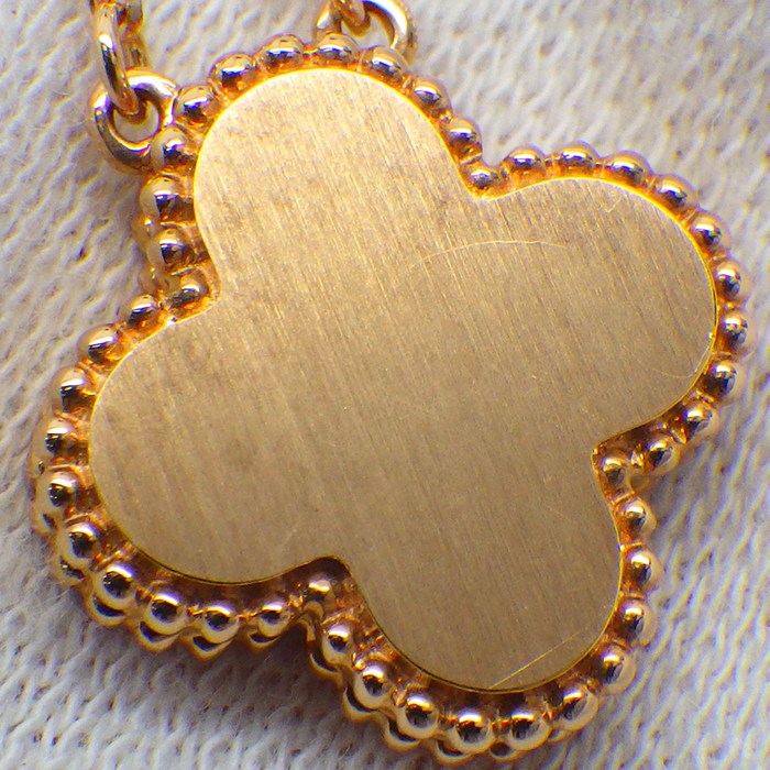 ヴァンクリーフ&アーペル Van Cleef & Arpels ネックレス ヴィンテージ アルハンブラ VCARP7TD00 2021年 ホリデーコレクション クリスマス 限定モデル ロードナイト 1ポイント ダイヤモンド K18PG 【箱・保付き】 【中古】