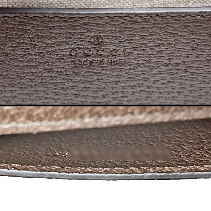 グッチ GUCCI ハンドバッグ ショルダーバッグ ダイアナ スモール 655661 キャメル エボニー ジャンボGGキャンバス レザー 【中古】