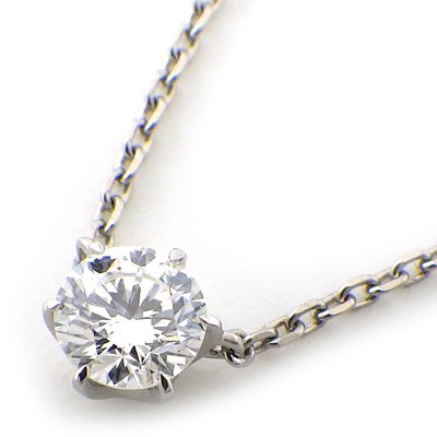 スタージュエリー STAR JEWELRY ネックレス ダイヤモンド 0.17ct(E/VS2/EX) PT950 【中古】