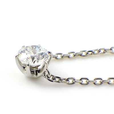 スタージュエリー STAR JEWELRY ネックレス ダイヤモンド 0.17ct(E/VS2/EX) PT950 【中古】