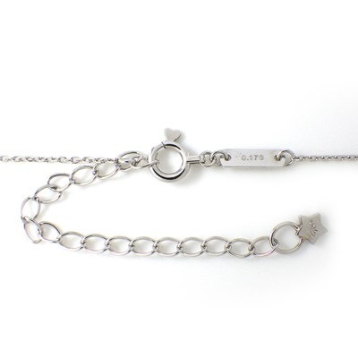 スタージュエリー STAR JEWELRY ネックレス ダイヤモンド 0.17ct(E/VS2/EX) PT950 【中古】