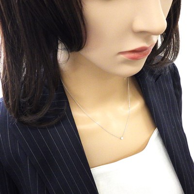 スタージュエリー STAR JEWELRY ネックレス ダイヤモンド 0.17ct(E/VS2/EX) PT950 【中古】