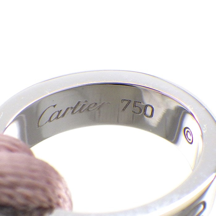  カルティエ Cartier ブレスレット ラブ チャリティー K18WG ピンク コード 【中古】