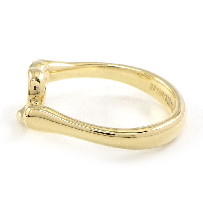 ティファニー Tiffany & Co. リング オープンハート K18YG 10号 【中古】
