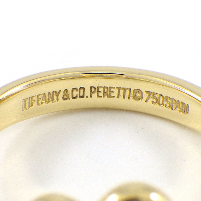 ティファニー Tiffany & Co. リング オープンハート K18YG 10号 【中古】