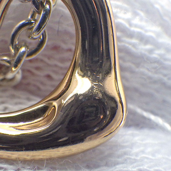 ティファニー Tiffany & Co. ブレスレット オープンハート K18PG SV925 【中古】