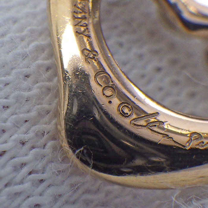 ティファニー Tiffany & Co. ブレスレット オープンハート K18PG SV925 【中古】