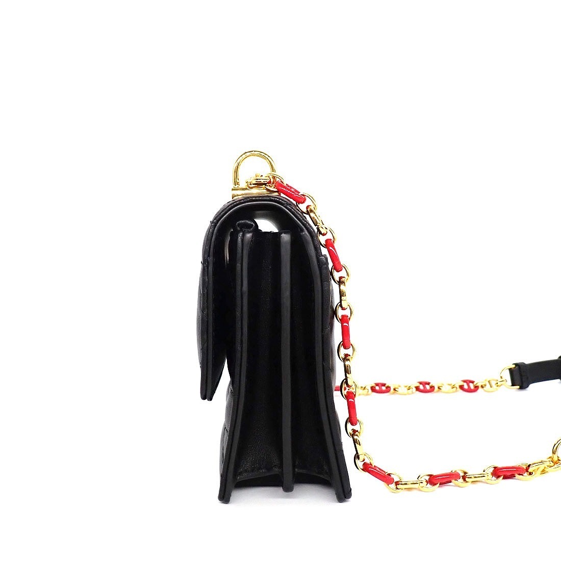 ディオール Dior ショルダーバッグ ミス カロ ミニバッグ M5169UBW0M900 ブラック マクロ カナージュ ラムスキン ゴールド金具 【中古】