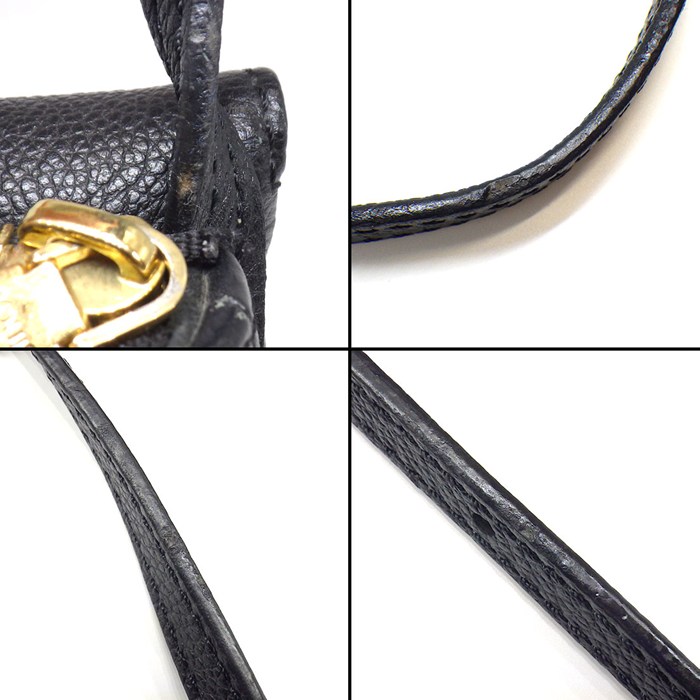 ルイ・ヴィトン LOUIS VUITTON ショルダーバッグ トワイス M50258 2015年 ブラック モノグラムアンプラントレザー ゴールド金具 【中古】