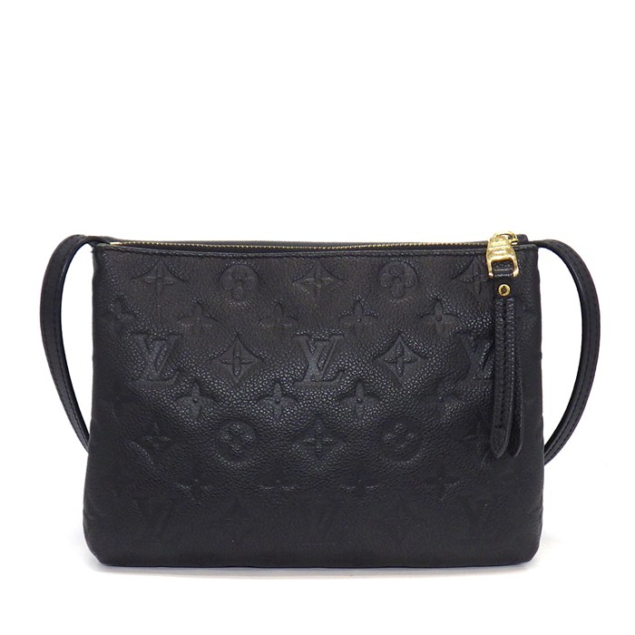 ルイ・ヴィトン LOUIS VUITTON ショルダーバッグ トワイス M50258 2015年 ブラック モノグラムアンプラントレザー ゴールド金具 【中古】