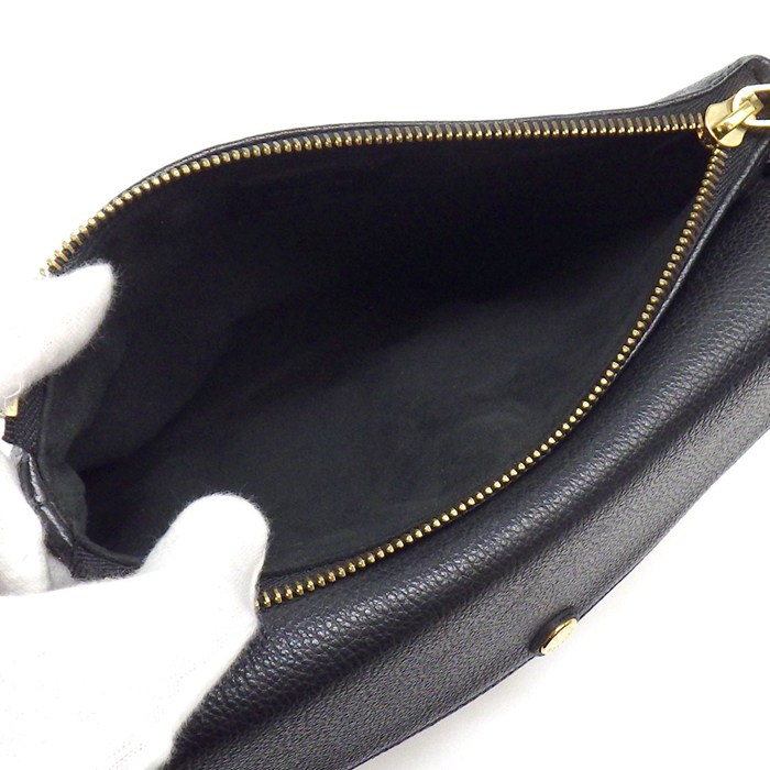 ルイ・ヴィトン LOUIS VUITTON ショルダーバッグ トワイス M50258 2015年 ブラック モノグラムアンプラントレザー ゴールド金具 【中古】