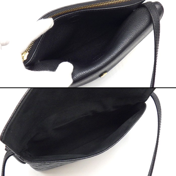 ルイ・ヴィトン LOUIS VUITTON ショルダーバッグ トワイス M50258 2015年 ブラック モノグラムアンプラントレザー ゴールド金具 【中古】