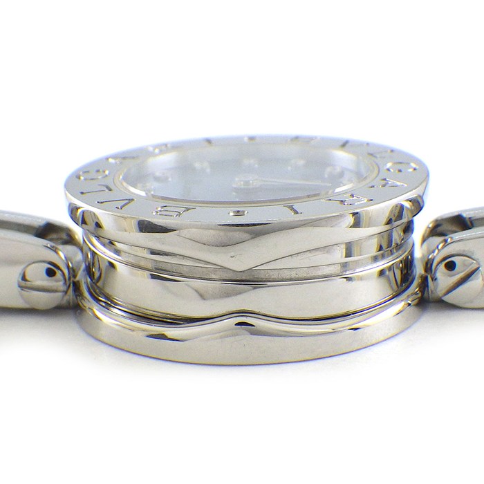 ブルガリ BVLGARI 腕時計 B-zero1 ビーゼロワン バングル BZ22S ブルーシェル文字盤 12ポイント ダイヤインデックス SS クオーツアナログ 【中古】