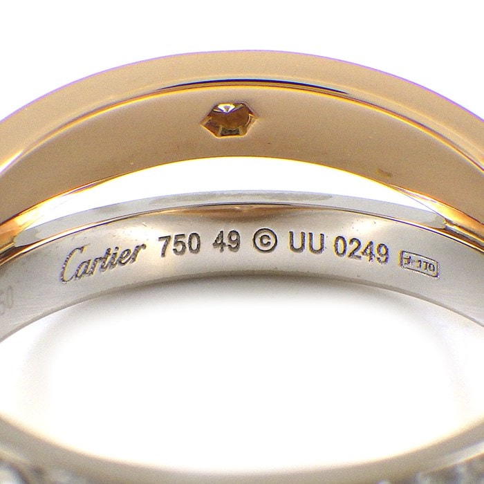 カルティエ Cartier リング ラブ B4094649 2バンド クロス