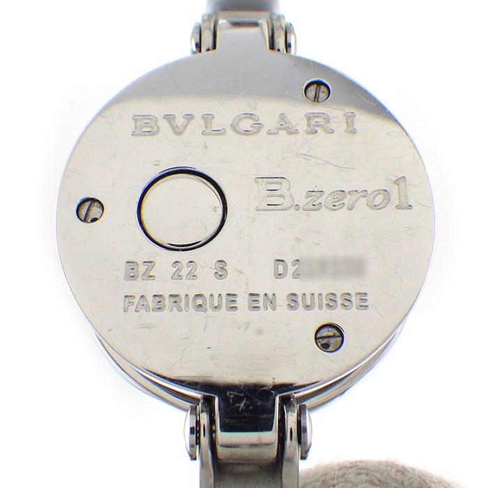 ブルガリ BVLGARI 腕時計 B-zero1 ビーゼロワン バングル BZ22S ブルーシェル文字盤 12ポイント ダイヤインデックス SS クオーツアナログ 【中古】