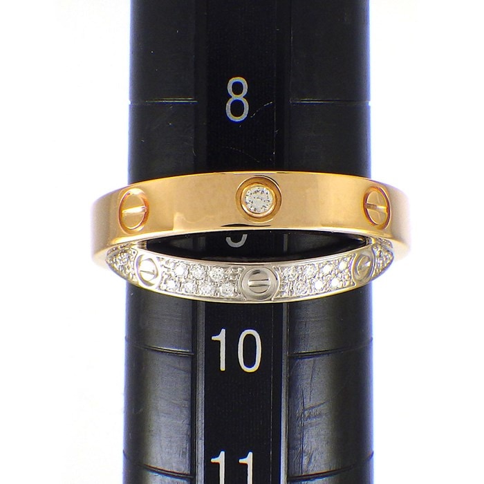 カルティエ Cartier リング ラブ B4094649 2バンド クロス
