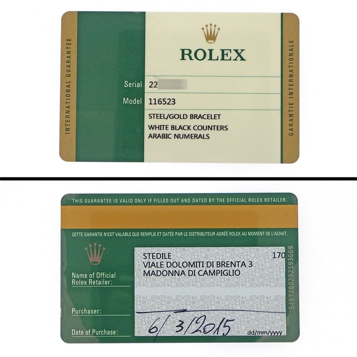 ロレックス Rolex 腕時計 コスモグラフ デイトナ 116523 クロノグラフ スモールセコンド クロノメーター 夜光インデックス 夜光針 ルーレット刻印 ホワイト文字盤 K18YG SS 自動巻き 【箱・保付き】 【中古】
