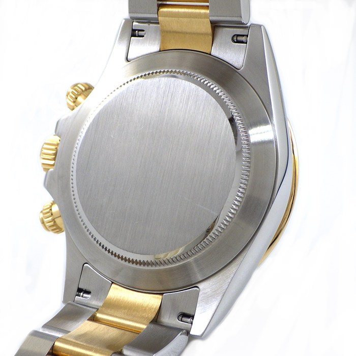 ロレックス Rolex 腕時計 コスモグラフ デイトナ 116523 クロノグラフ スモールセコンド クロノメーター 夜光インデックス 夜光針 ルーレット刻印 ホワイト文字盤 K18YG SS 自動巻き 【箱・保付き】 【中古】