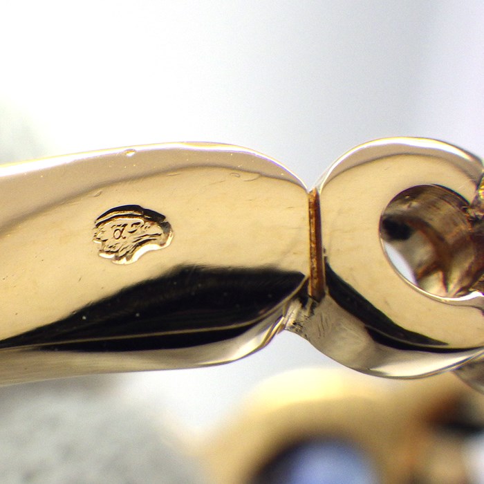 シャネル CHANEL リング ココ COCO 1ポイント サファイア K18YG 13号 【中古】