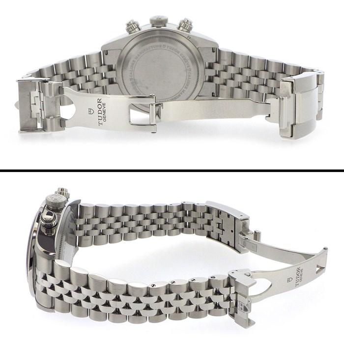 チューダー(チュードル) TUDOR 腕時計 ブラックベイ クロノ 79360N ピンク文字盤 スモールセコンド デイト 夜光針/インデックス SS 自動巻き 【箱・保付き】 【中古】