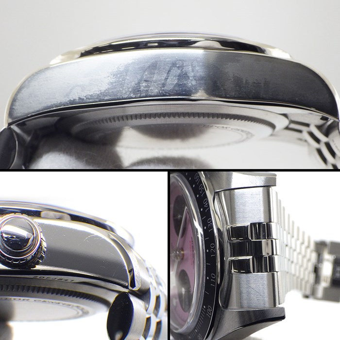 チューダー(チュードル) TUDOR 腕時計 ブラックベイ クロノ 79360N ピンク文字盤 スモールセコンド デイト 夜光針/インデックス SS 自動巻き 【箱・保付き】 【中古】