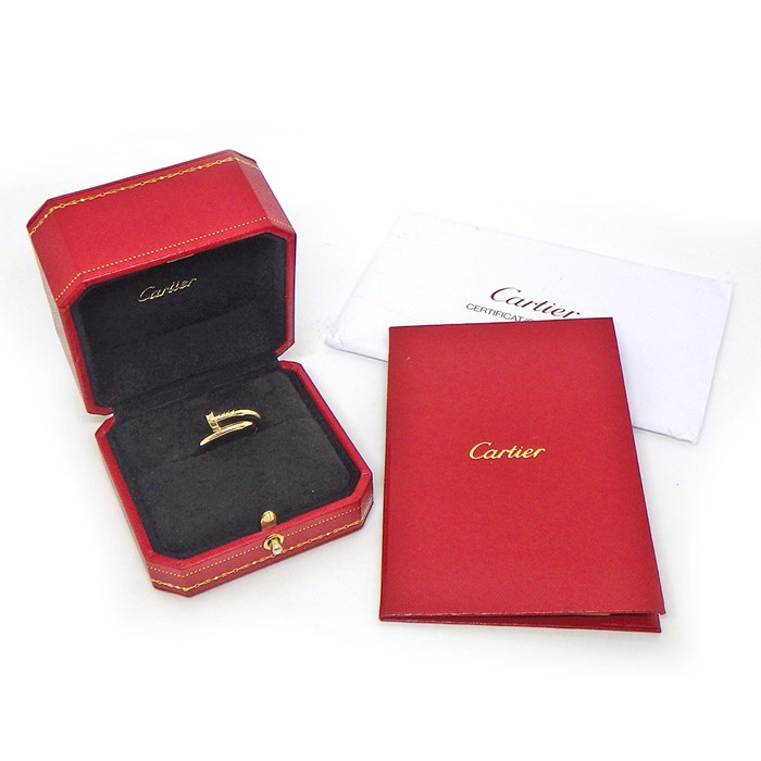 カルティエ Cartier リング ジュストアンクル B4092654 釘モチーフ K18YG 14号 / #54 【中古】