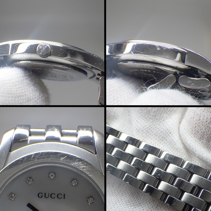 グッチ GUCCI 腕時計 5500L デイト 11ポイント ダイヤインデックス
