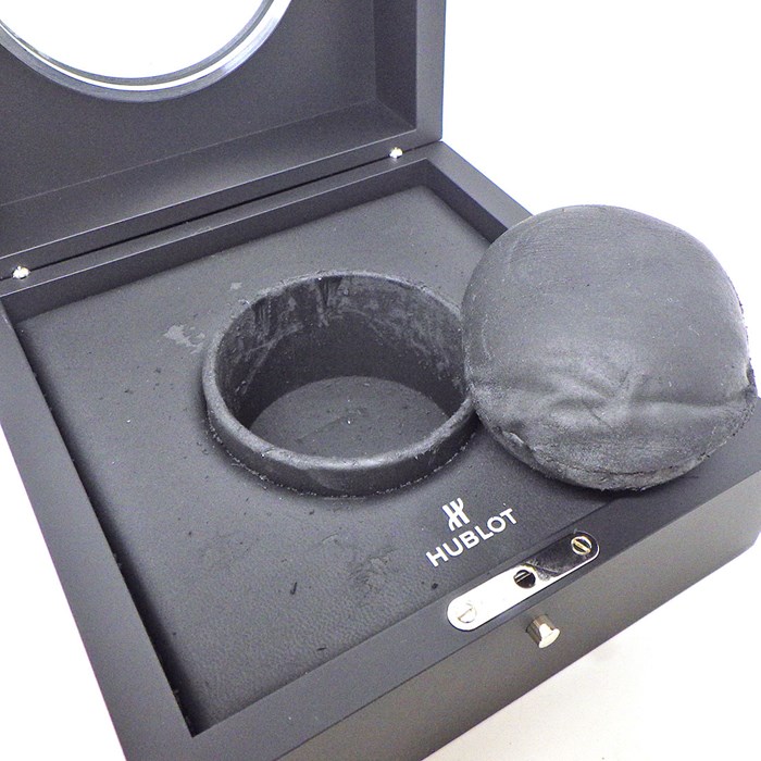 ウブロ Hublot 腕時計 ビッグバン アエロバン カーボン 311.QX.1124.RX カレンダー クロノグラフ スモールセコンド ダミエベゼル スケルトン/ブラック文字盤 カーボンファイバー クロコダイルレザー ラバー 自動巻き 【箱・保付き】 【中古】