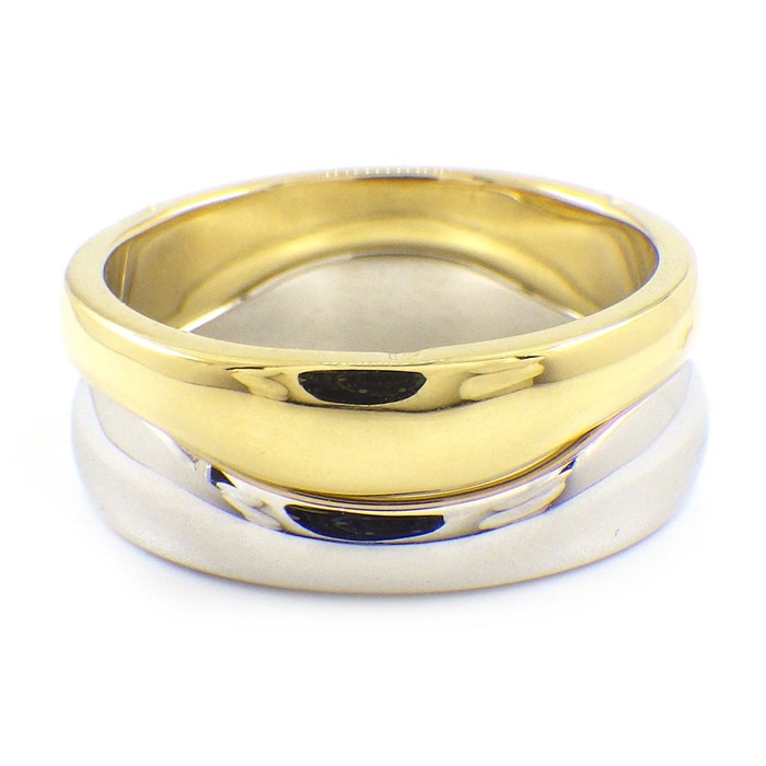 新品同様❗️カルティエ K18 スリーゴールドウェディングリング 58号