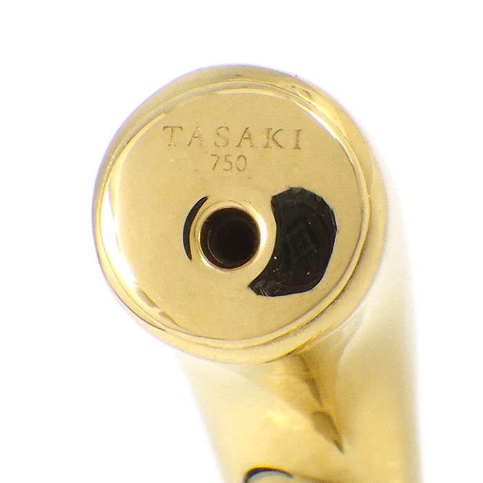 タサキ 田崎真珠 TASAKI ピアス デインジャー ホーン E-3658-18KYG 2Way リファインド リベリオン あこや真珠 7.5mm珠 K18YG 【中古】