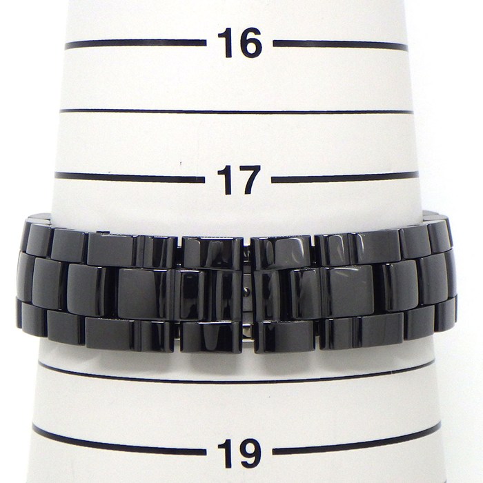 シャネル CHANEL 腕時計 J12 H0685 デイト 回転ベゼル ブラック文字盤 SS ブラック セラミック 自動巻き 【中古】