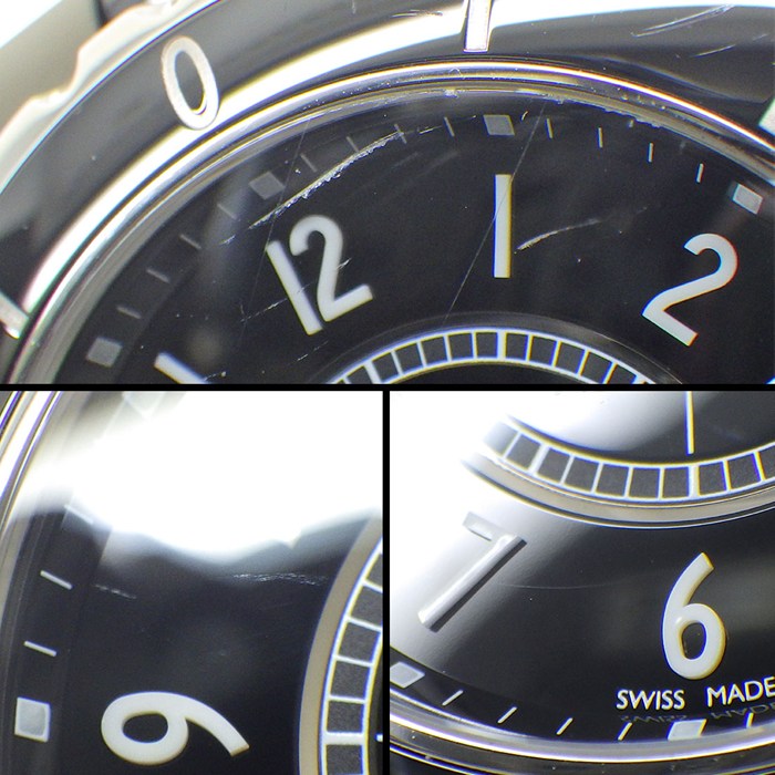 シャネル CHANEL 腕時計 J12 H0685 デイト 回転ベゼル ブラック文字盤 SS ブラック セラミック 自動巻き 【中古】