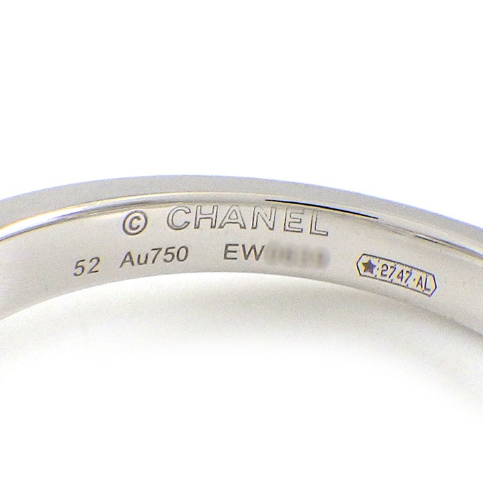 シャネル CHANEL リング コメット J11457 シューティング スター モチーフ ハーフサークル パヴェ 27ポイント ダイヤモンド 計0.43ct K18WG 11.5号 / #52 【中古】