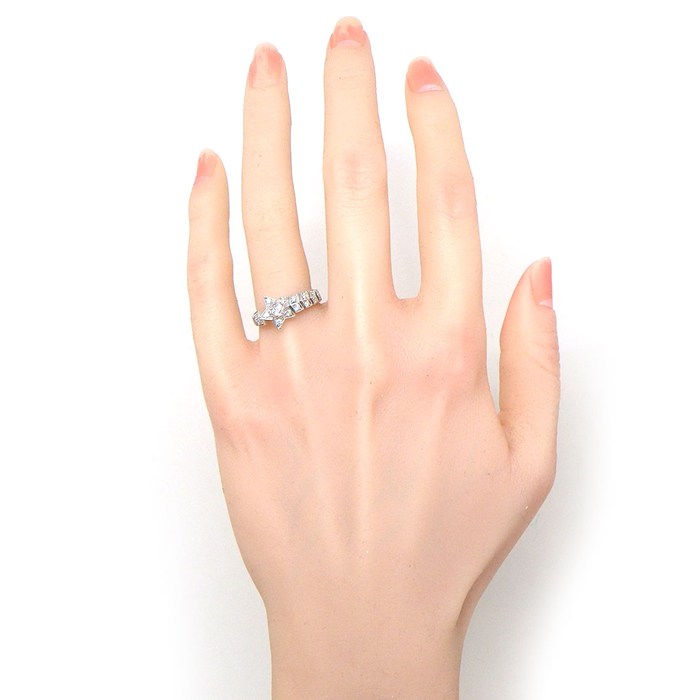 シャネル CHANEL リング コメット J11457 シューティング スター モチーフ ハーフサークル パヴェ 27ポイント ダイヤモンド 計0.43ct K18WG 11.5号 / #52 【中古】