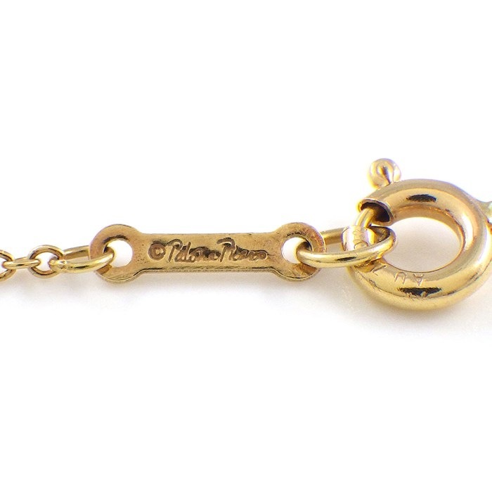 ティファニー Tiffany & Co. ネックレス オリーブリーフ オーバル カボションカット 1ポイント アメジスト K18YG 【中古】