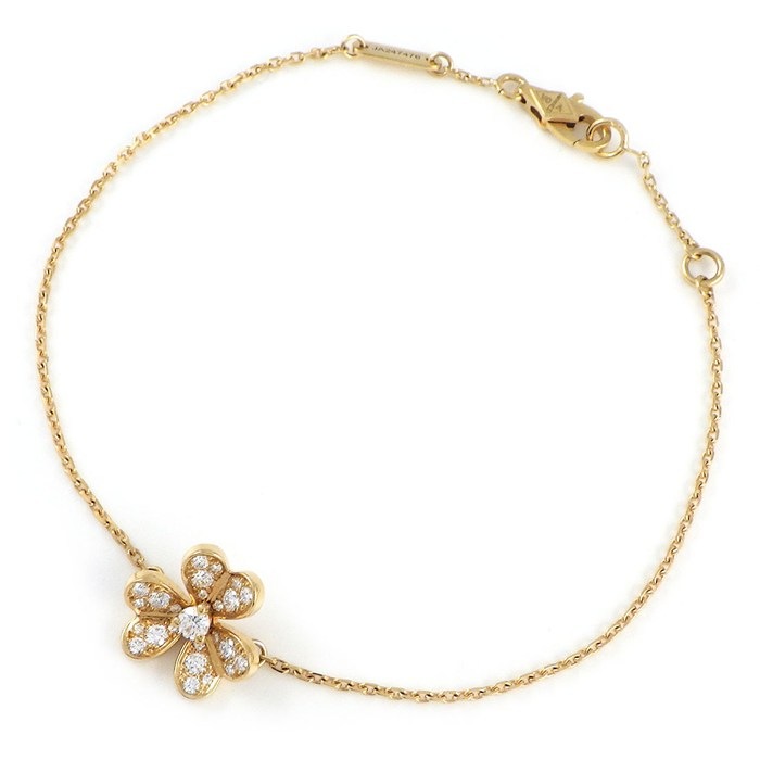 ヴァンクリーフ＆アーペル Van Cleef & Arpels ブレスレット フリヴォル ミニ VCARP24100 25ポイント ダイヤモンド 計0.21ct K18YG 【中古】